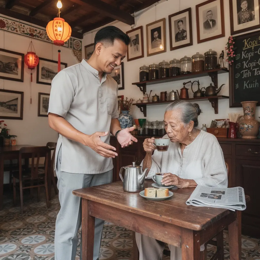 An array of brewing equipment, including a French press and a traditional tea pot, displayed on a rustic kitchen counter.
