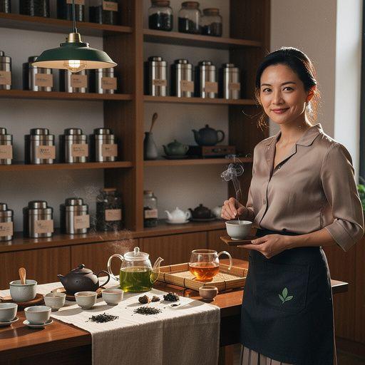 A traditional wooden coffee grinder with freshly ground coffee spilling out.